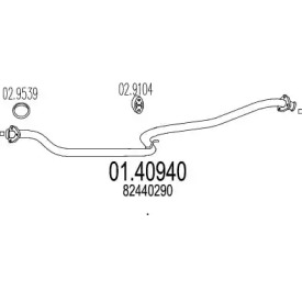 Трубка MTS 01.40940