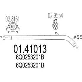 Трубка MTS 01.41013