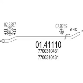 Трубка MTS 01.41110