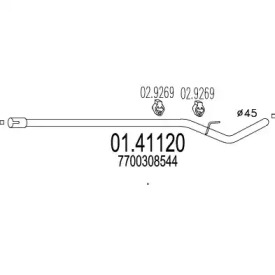 Трубка MTS 01.41120