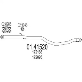 Трубка MTS 01.41520