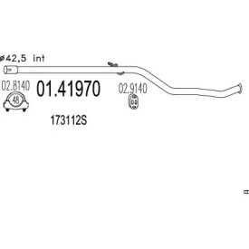 Трубка MTS 01.41970