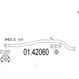 Трубка MTS 01.42060