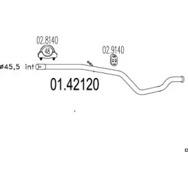 Трубка MTS 01.42120