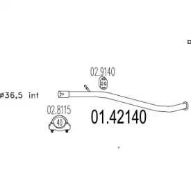 Трубка MTS 01.42140