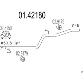 Трубка MTS 01.42180