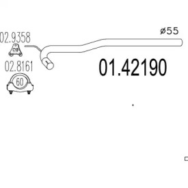 Трубка MTS 01.42190