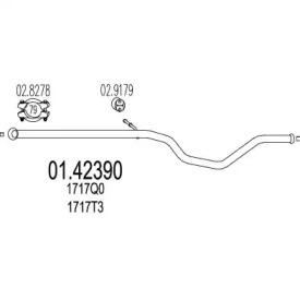 Трубка MTS 01.42390