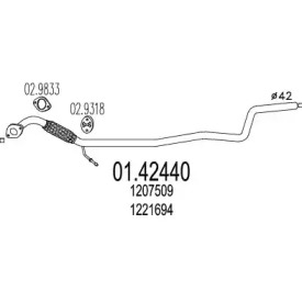 Трубка MTS 01.42440