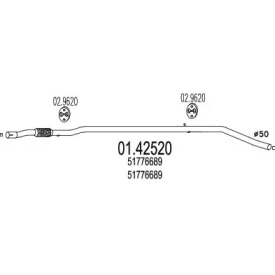 Трубка MTS 01.42520