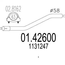 Трубка MTS 01.42600