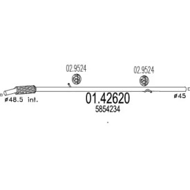 Трубка MTS 01.42620