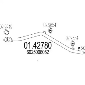 Трубка MTS 01.42780