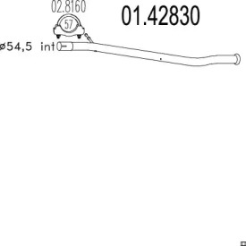 Трубка MTS 01.42830