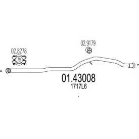 Трубка MTS 01.43008