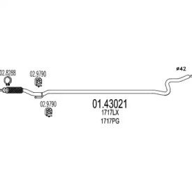 Трубка MTS 01.43021