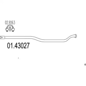 Трубка MTS 01.43027