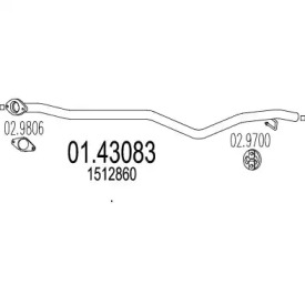 Трубка MTS 01.43083