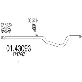 Трубка MTS 01.43093