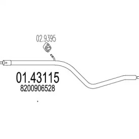 Трубка MTS 01.43115