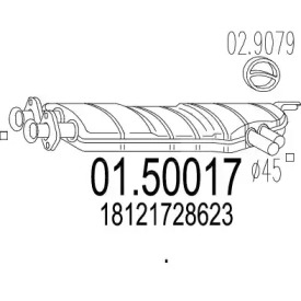 Амортизатор MTS 01.50017