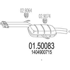 Амортизатор MTS 01.50083