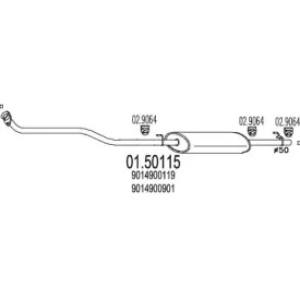 Амортизатор MTS 01.50115