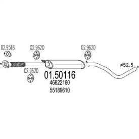 Амортизатор MTS 01.50116