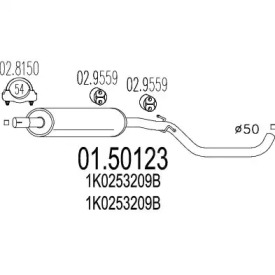 Амортизатор MTS 01.50123