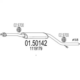 Амортизатор MTS 01.50142