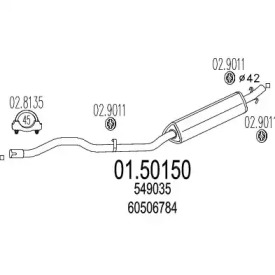 Амортизатор MTS 01.50150