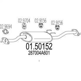 Амортизатор MTS 01.50152