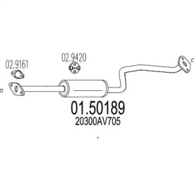 Амортизатор MTS 01.50189