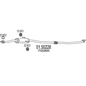 Амортизатор MTS 01.50228