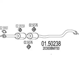 Амортизатор MTS 01.50238