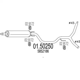 Амортизатор MTS 01.50250