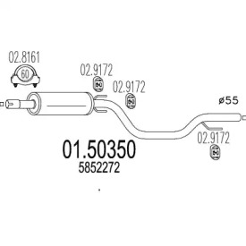 Амортизатор MTS 01.50350