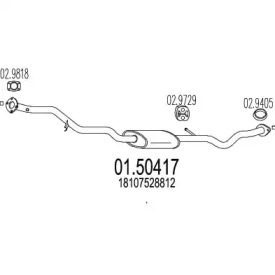 Амортизатор MTS 01.50417