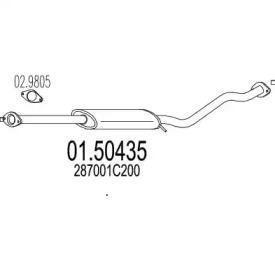 Амортизатор MTS 01.50435