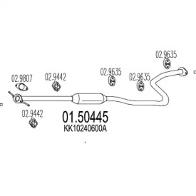 Амортизатор MTS 01.50445