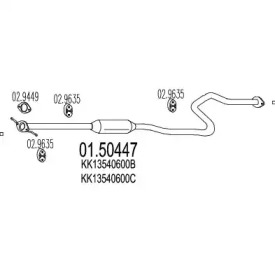 Амортизатор MTS 01.50447