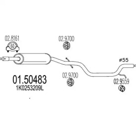 Амортизатор MTS 01.50483