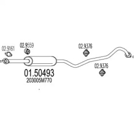 Амортизатор MTS 01.50493