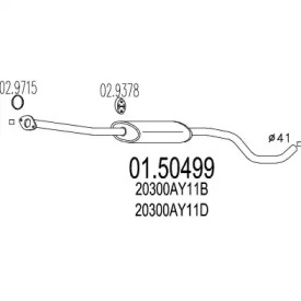 Амортизатор MTS 01.50499