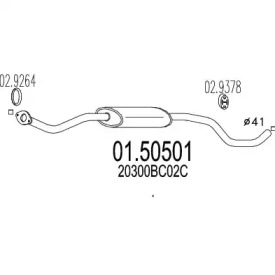 Амортизатор MTS 01.50501