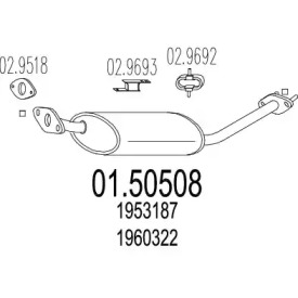 Амортизатор MTS 01.50508