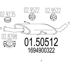 Амортизатор MTS 01.50512