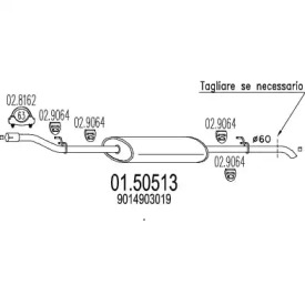 Амортизатор MTS 01.50513