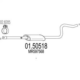 Амортизатор MTS 01.50518