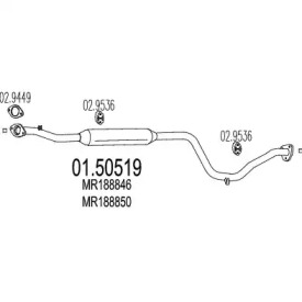 Амортизатор MTS 01.50519